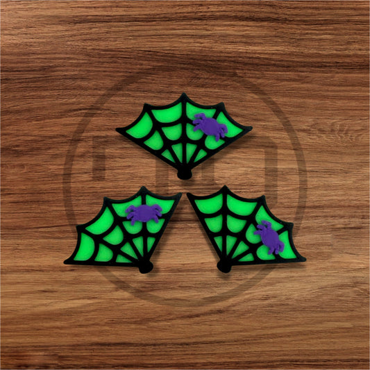 Festi-ween Spider Web Fan | Kandi Beads | Shoe Charms