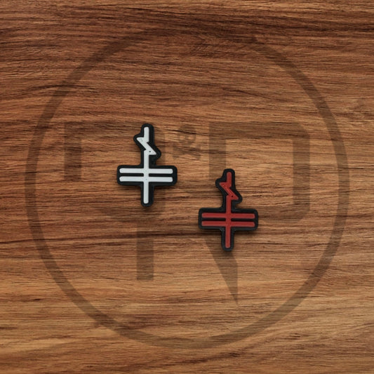 BTSM Black Tiger Sex Machine Church Cross | Kandi Beads | Shoe Charms