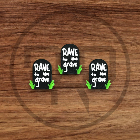 Rave to the Grave Headstone | Kandi Beads | Shoe Charms